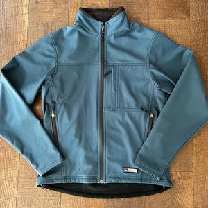 REI Co-op Jacket Men's medium RN#37249 Long Sleeve Full Zip Blue/teal color
